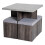 Homcom Homcom Modern Table & 4 Ottoman Seats | Space-Saving Dining Set 3