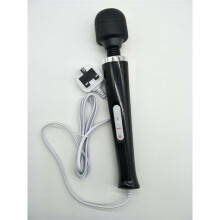 (Black) Wired Magic Wand Vibrating Massager 10 Speed Sex Toy