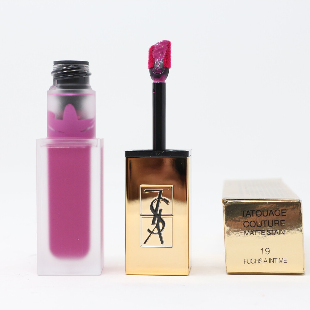 (19 Fuchsia Intime) Yves Saint Laurent Tatouage Couture Matte Stain(Choose Your Shade) 0.2oz  New