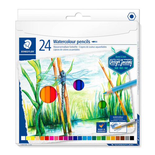 Staedtler Watercolour pencil pack of 24 assd colours