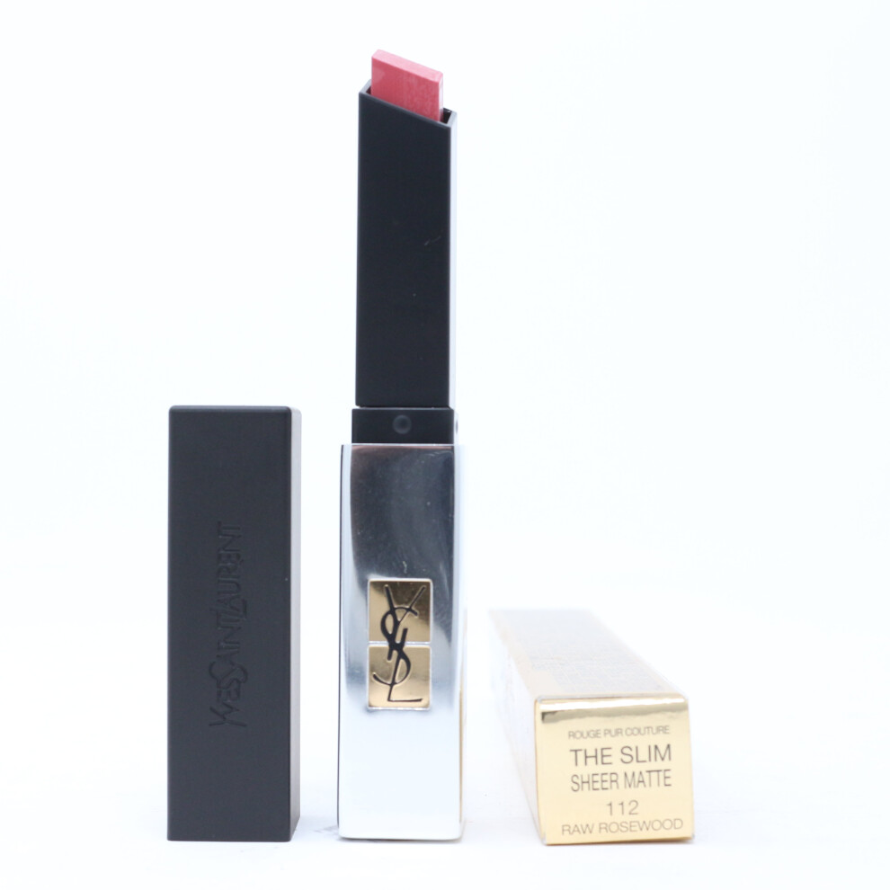 (112 Raw Rosewood) YSL The Slim Leather Matte Lipstick