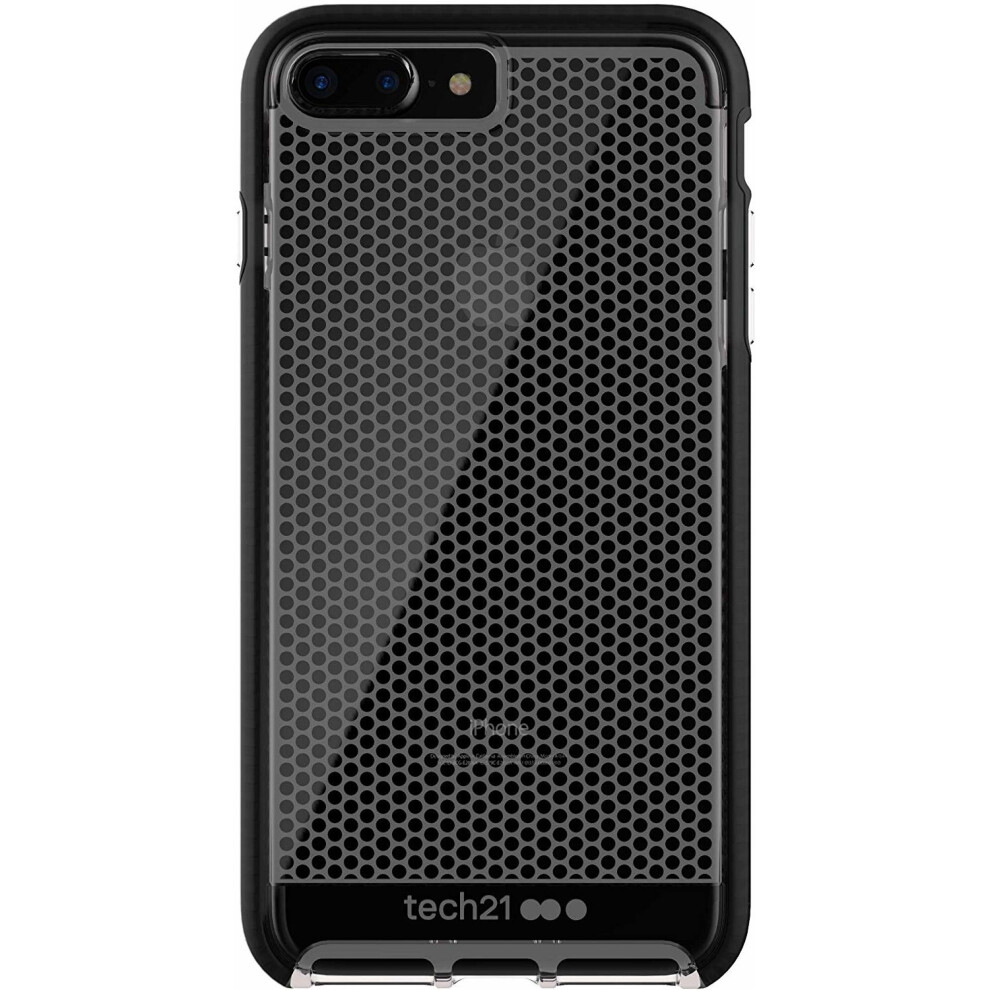 Tech21 Evo Mesh Protective Case Cover for iPhone 7 PLUS / 8 PLUS Clear/Black T21-5425