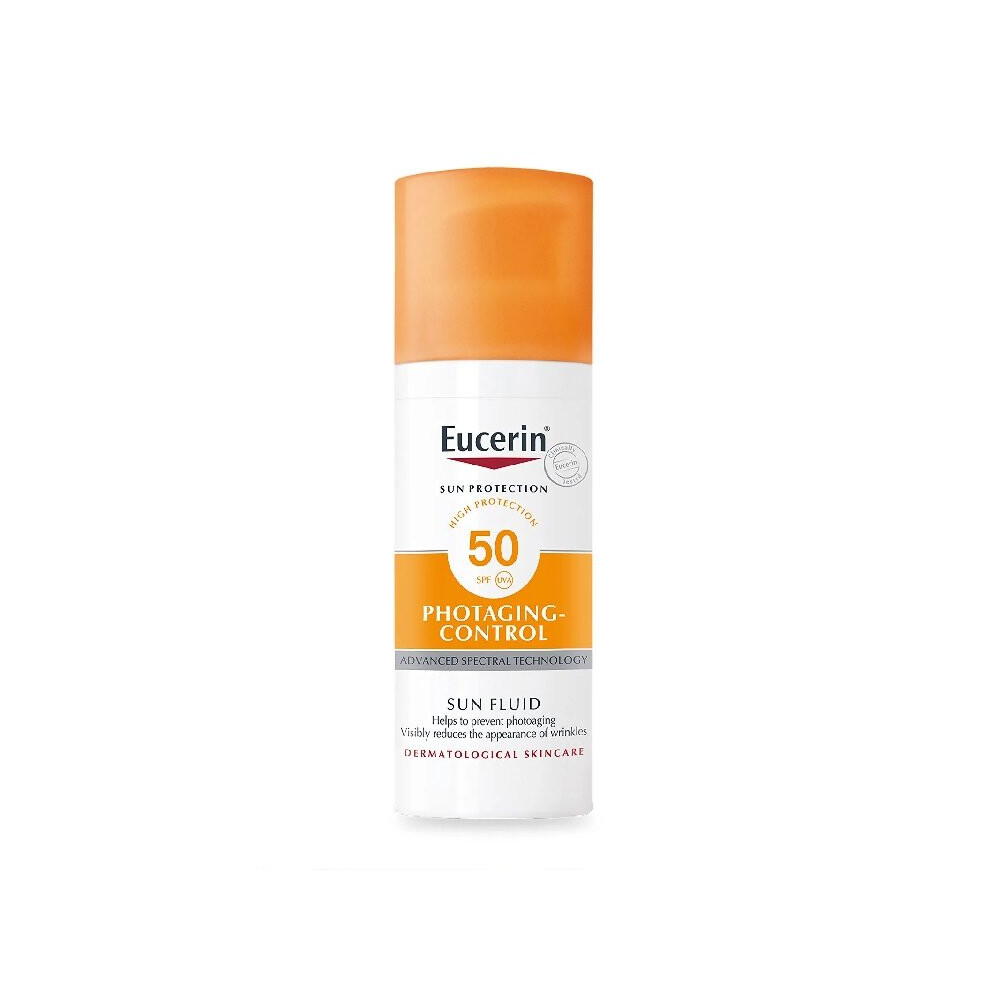 Eucerin Sun Face Anti-Age Fluid Spf50+ 50Ml – Mattifying, Water-Resistant Sunscreen For Normal/Combination Skin