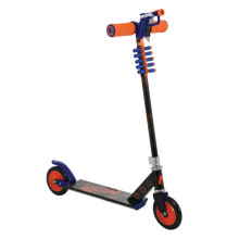 Nerf Blaster Scooter M004253: Inline Scooter with Blaster & 5 Darts, Anti-Slip Grip, Reactive Brake, Steel Deck, Cool Graphics