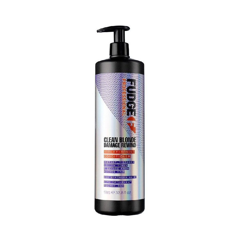 Fudge Clean Blonde Damage Rewind Violet Toning Conditioner 1000ml