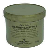 Gold Label Waterproof Wax 400g - Reproof and Restore Waxed Cotton Garments (Especially Well-Worn)