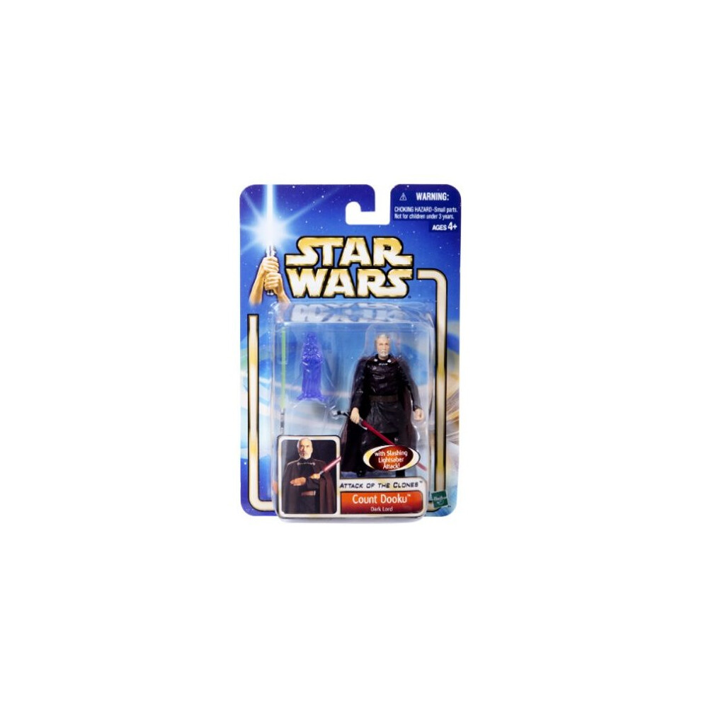 Star Wars Attack of the Clones Count Dooku Dark Lord 3.75 Inch Action Figure