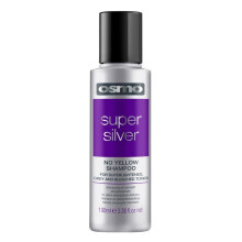 Osmo Super Silver No Yellow Shampoo - 100ml | Neutralizes Yellow Tones for Silver, Blonde & Highlighted Hair