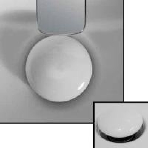 Ceramic white full cover bathroom basin sink waste 1