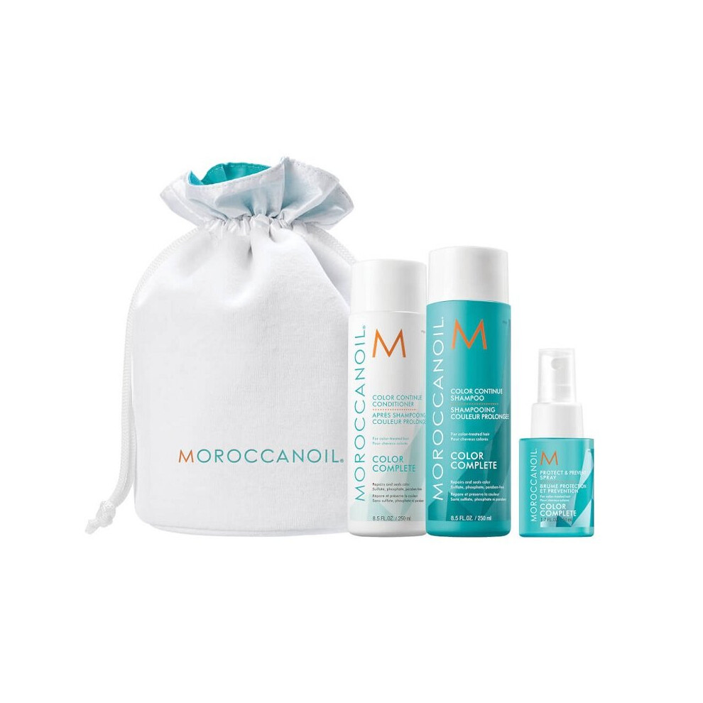 Moroccanoil Set Beauty In Bloom Set - Color Complete With Shampoo, Conditioner and Protect Spray