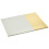 Premier Housewares Set 4 Rect Geome Dipped Leather Effect Placemats White/Gold 28X21Cm 2