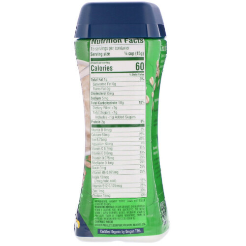 Gerber Gerber, Organic Oatmeal Cereal, 227g 1
