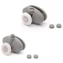 (25mm) Set of 8 Butterfly Single Shower Door Rollers/Runners/ Wheels/Pulleys 23mm or 25mm Wheel Diameter L007