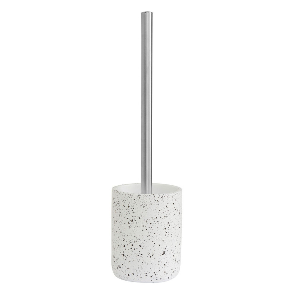 Gozo Bath Toilet Cleaning Brush & Holder Black Speckled Concrete Bath Accessory