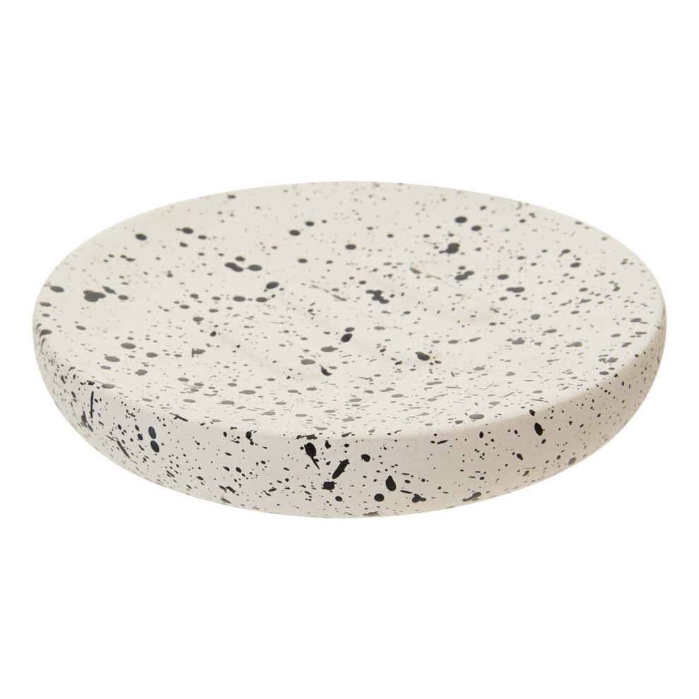 Gozo Concrete Round Soap Dish Tray Bathroom Soap Holder Plate Bath Accessories