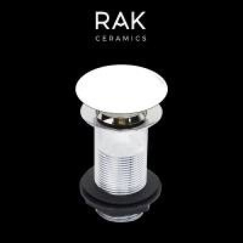 RAK Ceramics ceramic basin clicker waste unslotted click clack 1