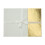 Premier Housewares Set 4 Rect Geome Dipped Leather Effect Placemats White/Gold 28X21Cm 3