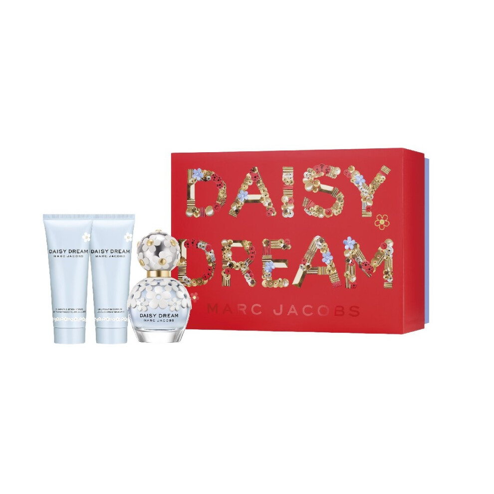 Marc Jacobs Daisy Dream - 50ml EDT Gift Set With 75ml Body Lotion and 75ml Shower Gel