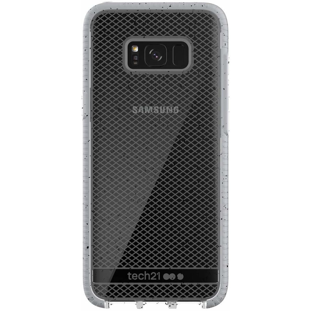 Tech 21 Evo Check Active Edition Flexshock /White Case Cover For Samsung Galaxy S8+ Plus Clear 5055517375122