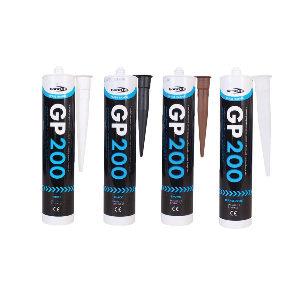 Bond It Gp200 Contractors Grade Lma Silicone Sealant Eu3 Kitchen Bathroom