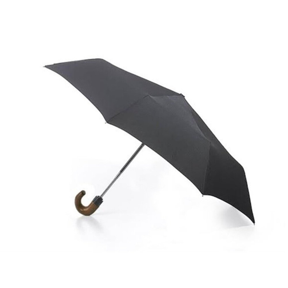 Fulton Open & Close With Wooden Crook Handle Folding Umbrella 31 Cm