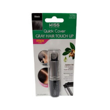 RED by Kiss Barra de Tinte Rápida para Raíces, Cubrimiento Temporal de Canas para Cabello y Barba (Negro)