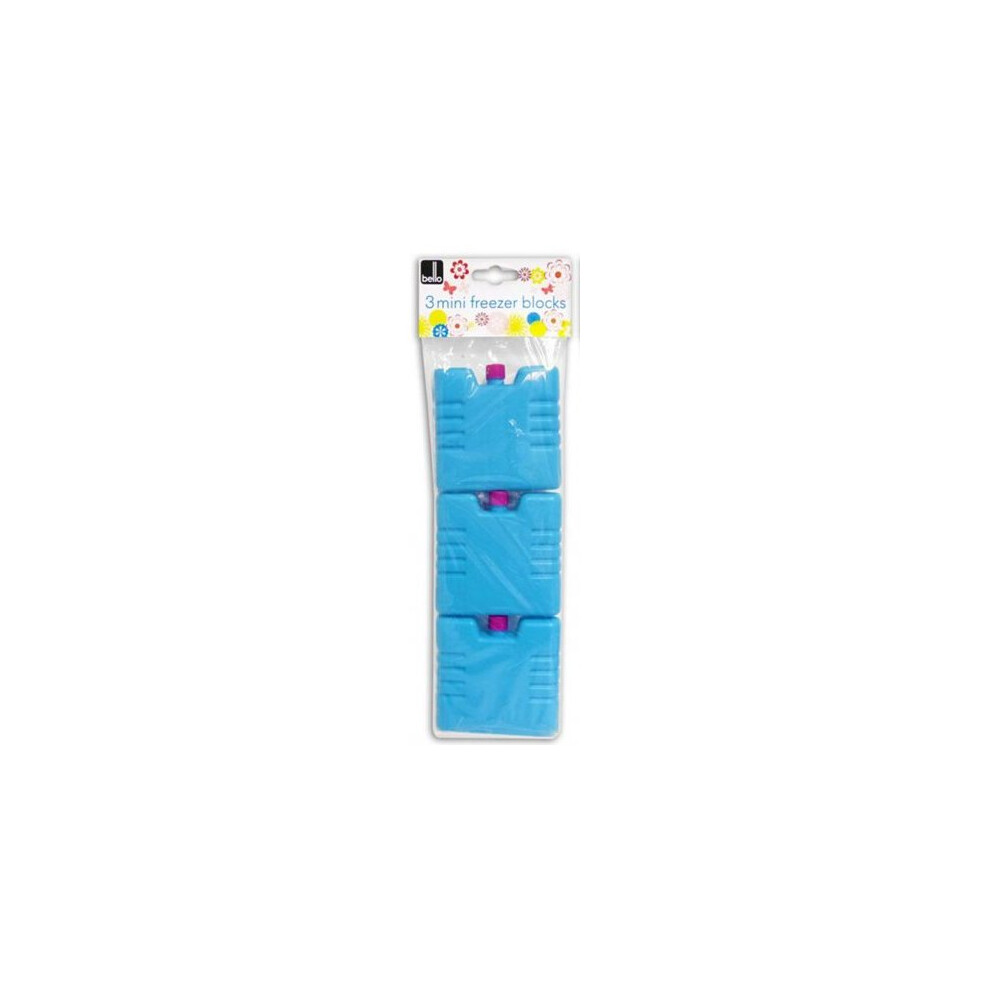 Bello 3 Pack Mini Freezer Blocks - Blue