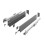 Drawer Runners Box Set AXIS PRO H84 400mm Soft Close Anthracite 1