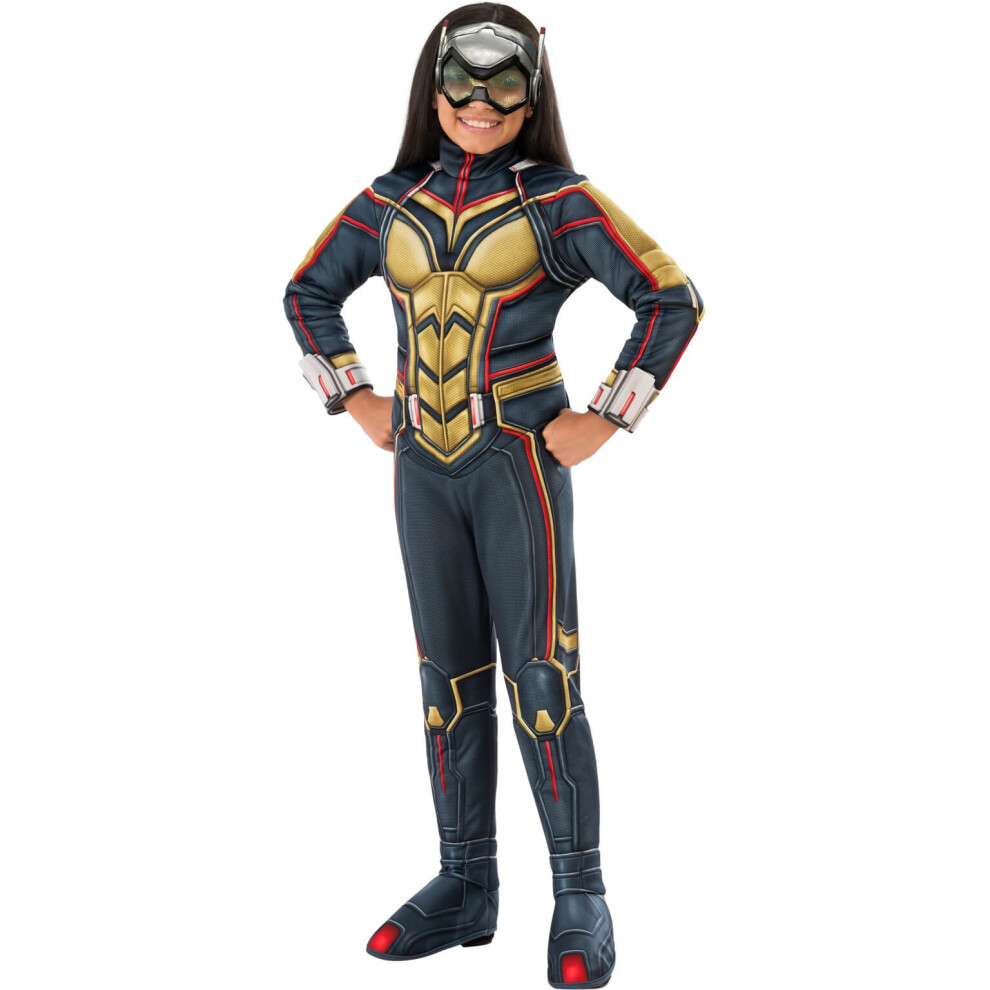 Photos - Fancy Dress  Girls Wasp Costume - Ant-Man and the Wasp Grey(Medium)