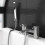 Cassellie Square Nero Bathroom Bath shower mixer tap chrome Brass 5