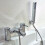 Cassellie Square Nero Bathroom Bath shower mixer tap chrome Brass 1