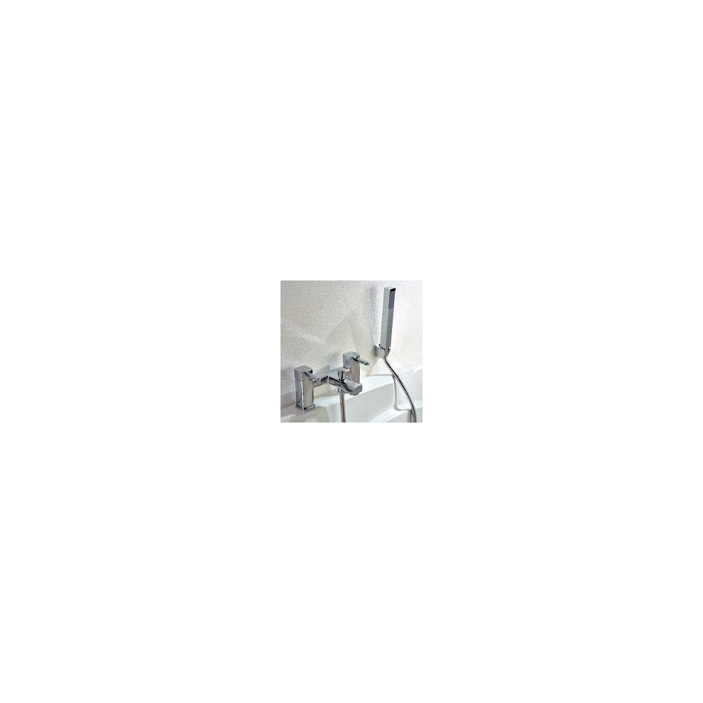 Square Nero Bathroom Bath shower mixer tap chrome Brass