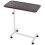 Homcom HOMCOM C-Shaped Mobile End Table Nightstand with Casters Brake Walnut 1