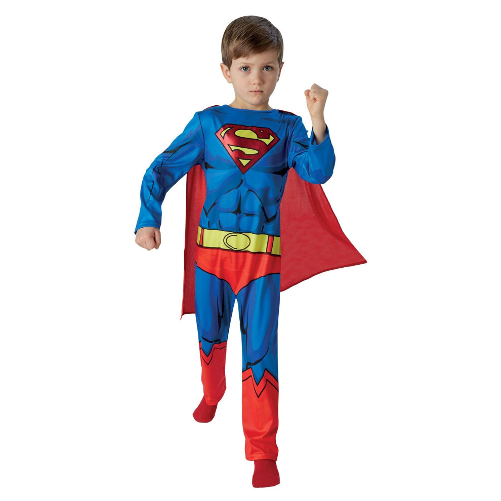 Boys Superman Comic Book Fancy Dress Costume (3-4 Years)