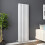 PlumbGalaxy Lulea 1600 x 480mm White Double Rectangular Panel Vertical Radiator 2