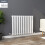 PlumbGalaxy Lulea 600 x 760mm White Single Rectangular Panel Horizontal Radiator 1