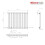 PlumbGalaxy Lulea 600 x 760mm Anthracite Single Rectangular Panel Horizontal Radiator 5