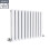 PlumbGalaxy Lulea 600 x 760mm White Double Rectangular Panel Horizontal Radiator 3