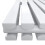PlumbGalaxy Lulea 600 x 760mm White Double Rectangular Panel Horizontal Radiator 4
