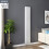 PlumbGalaxy Lulea 1800 x 270mm White Double Rectangular Panel Vertical Radiator 1