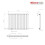 PlumbGalaxy Lulea 600 x 760mm White Single Rectangular Panel Horizontal Radiator 5