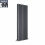 PlumbGalaxy Lulea 1600 x 550mm Anthracite Double Rectangular Panel Vertical Radiator 3