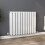 PlumbGalaxy Lulea 600 x 760mm White Double Rectangular Panel Horizontal Radiator 2