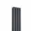 PlumbGalaxy Lulea 1800 x 270mm Anthracite Double Rectangular Panel Vertical Radiator 4