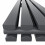 PlumbGalaxy Lulea 1800 x 270mm Anthracite Double Rectangular Panel Vertical Radiator 6