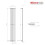 PlumbGalaxy Lulea 1800 x 270mm Anthracite Single Rectangular Panel Vertical Radiator 7