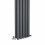 PlumbGalaxy Lulea 1800 x 340mm Anthracite Double Rectangular Panel Vertical Radiator 5