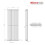 PlumbGalaxy Lulea 1600 x 550mm White Double Rectangular Panel Vertical Radiator 7