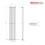 PlumbGalaxy Lulea 1800 x 340mm Anthrcite Single Rectangular Panel Vertical Radiator 7