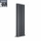 PlumbGalaxy Lulea 1600 x 480mm Anthracite Double Rectangular Panel Vertical Radiator 3